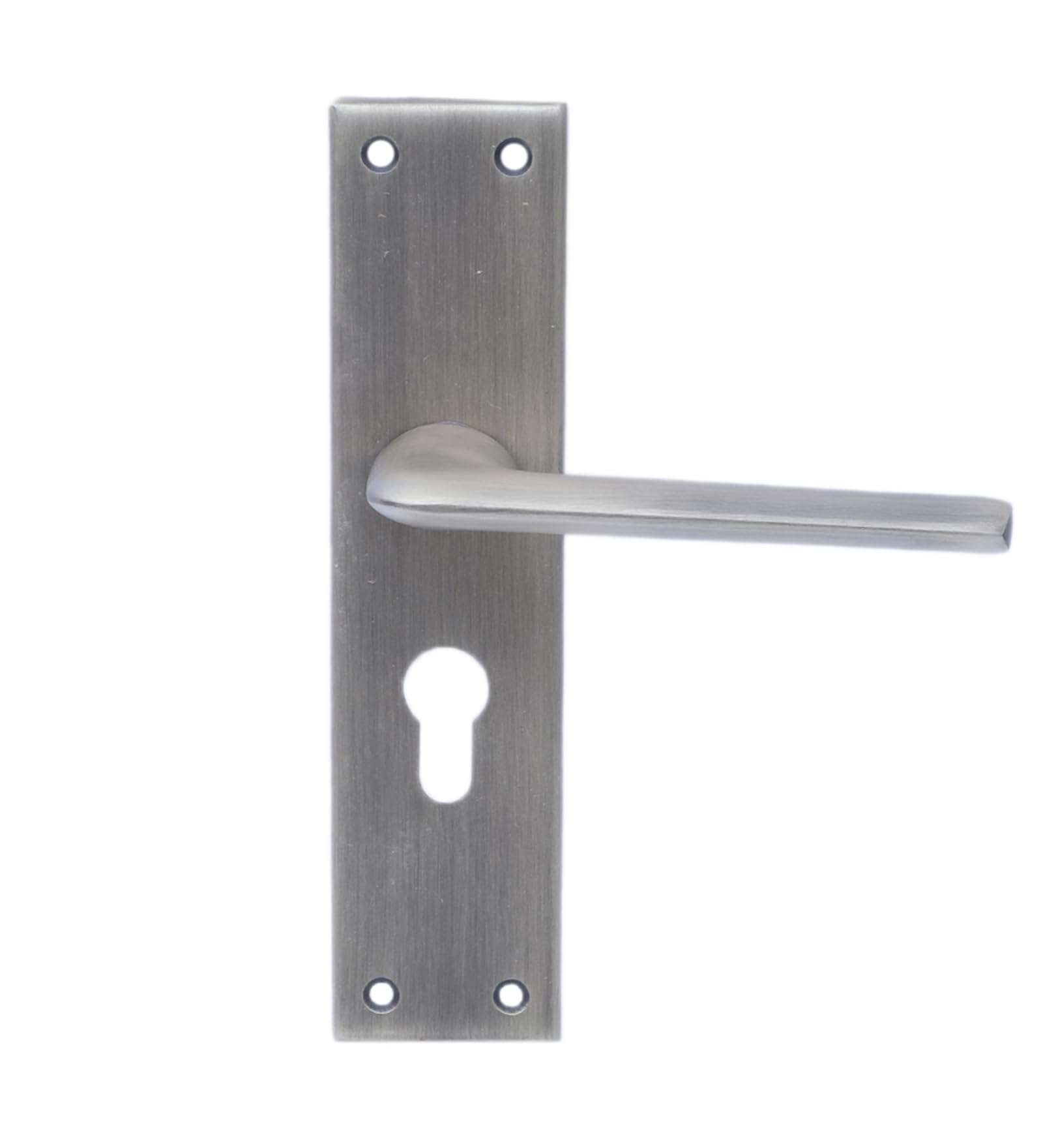 Two Moustaches 5 Inches Antique Brass Matt Finish Aluminium Mortise Lock Door Handles Plate Set, Door Handles for Main Door, Handle Locks for Bedroom/Bathroom, Complete Mortise Lock Set (with Lock) 6