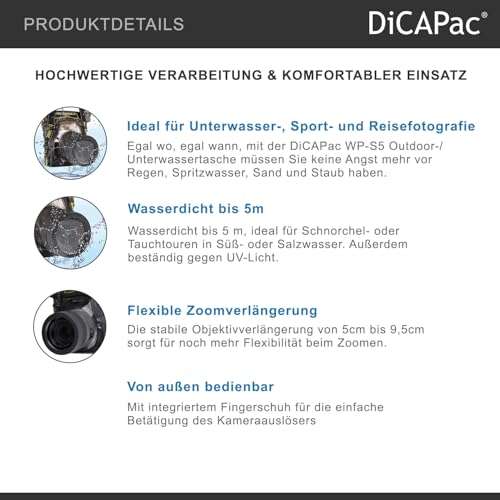 DiCAPac WP-S5 Waterproof Case for Digital SLR Cameras 2