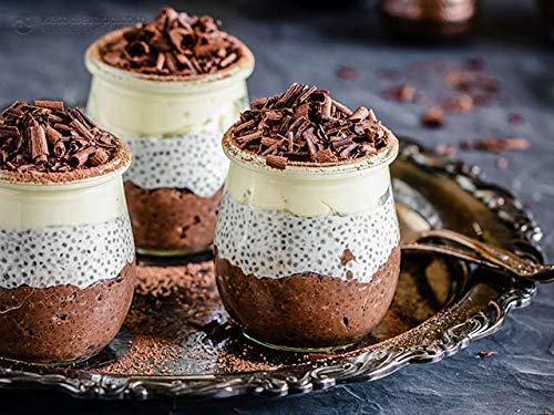 MoneySo Set of 4 Clear Glass Jar with Lid | Yogurt Glass Container with Lid | Replacement Glass Pudding Jars, Yogurt Jars (100ml) (Set of 4) 5