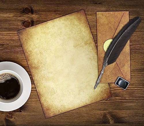 Cornucopia Brands Vintage Antique Design Stationery and Printer Paper, 8 1/2 x 11 inch, 124 Old Style Paper Sheets 3