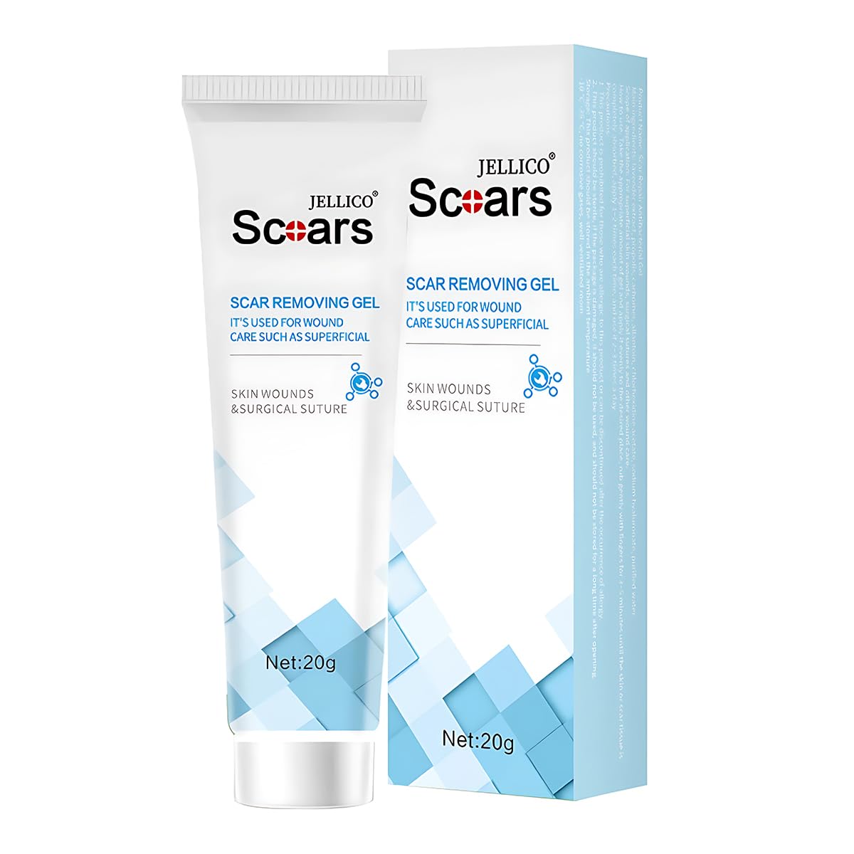Advanced Scar Gel for Surgical Scars, Face, Body, Legs, Burns, Acne, C-Section, Stretch Marks, Keloids - Effective Scar Removal for Men and Women, Suitable for Old & New Scars (100% New -1 Bottle)
