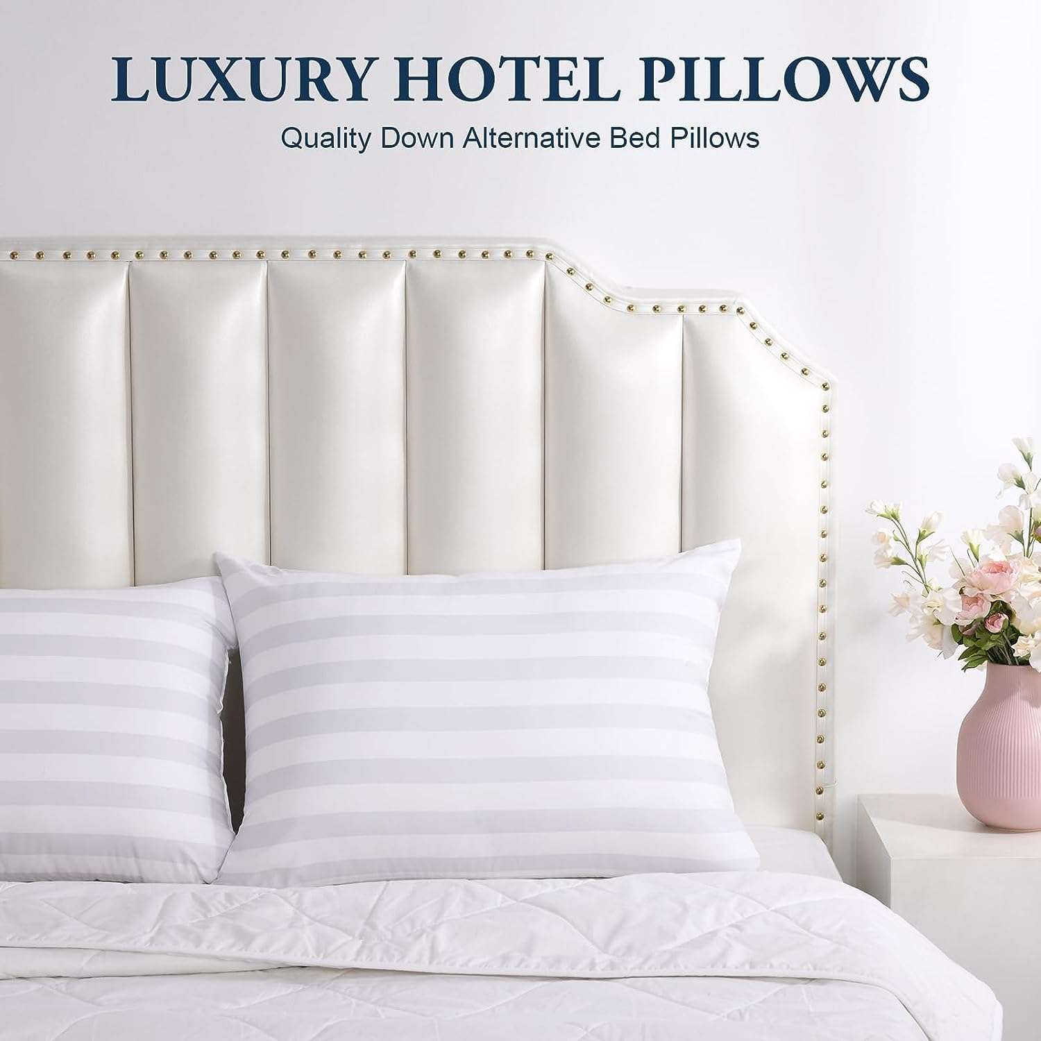 H B MSALA (DEVICE) 100% Cotton Fabric Bed Pillow with Black Hosiery Outer – Medium Hard Cotton Filling for Neck & Spine Support (20 x 26 Inches, White, 1 Piece) 5