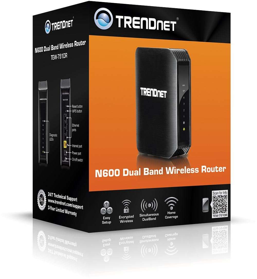 TRENDnet Wireless N600 Concurrent Dual Band Router, TEW-751DR 4