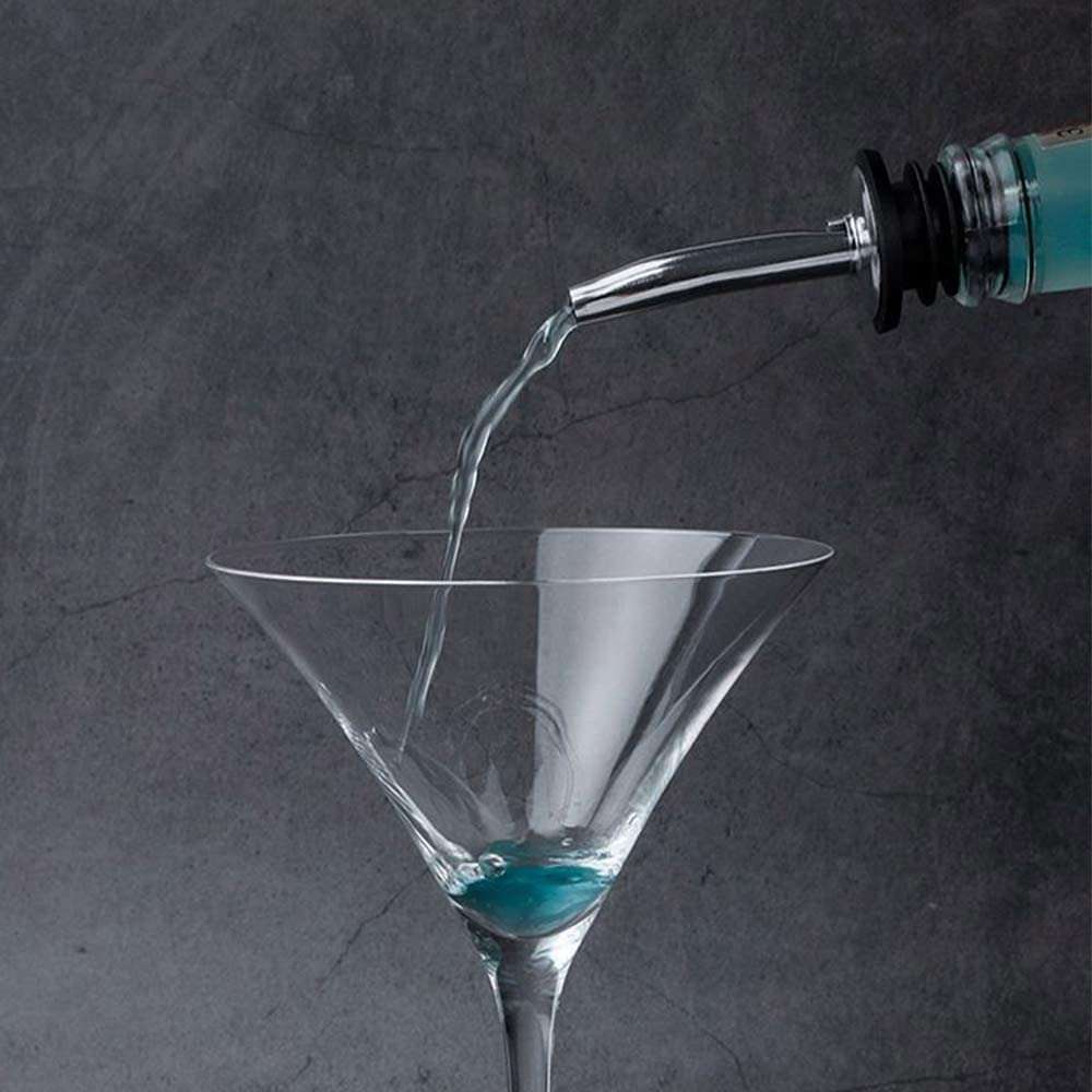 MEDICINEKING Liquor Bottle Pourers, Convenient and Practical Easy to Clean Bottle Pourers Anti-Leakage for Bars for Restaurants Stainless Steel (4) 5