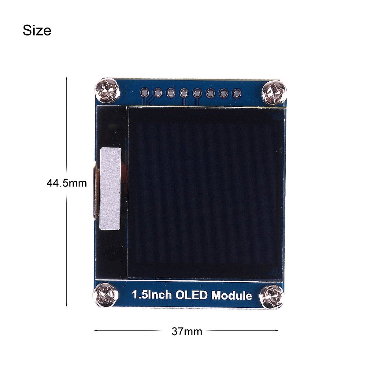 MakerFocus I2C OLED Display Module 1.5inch OLED Module 128x128 Pixel SSD1327 with SPI/I2C Interface DC 3.3V / 5V, 16-bit Grey Level and Internal Controller for Ar duino/Raspberry/Jetson Na no/STM32 6