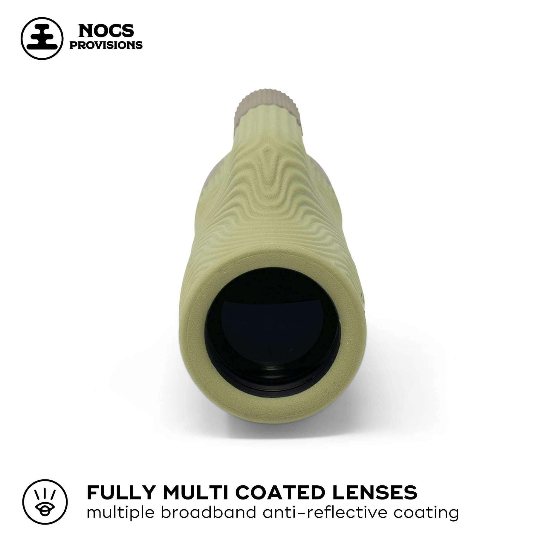 Nocs Provisions Field Tube 10x32 Waterproof Monocular, 10X Magnification Telescope, Bak4 Prism, Wide Field of View for Bird Watching, Backpacking & Wildlife Viewing - Ponderosa Green 4