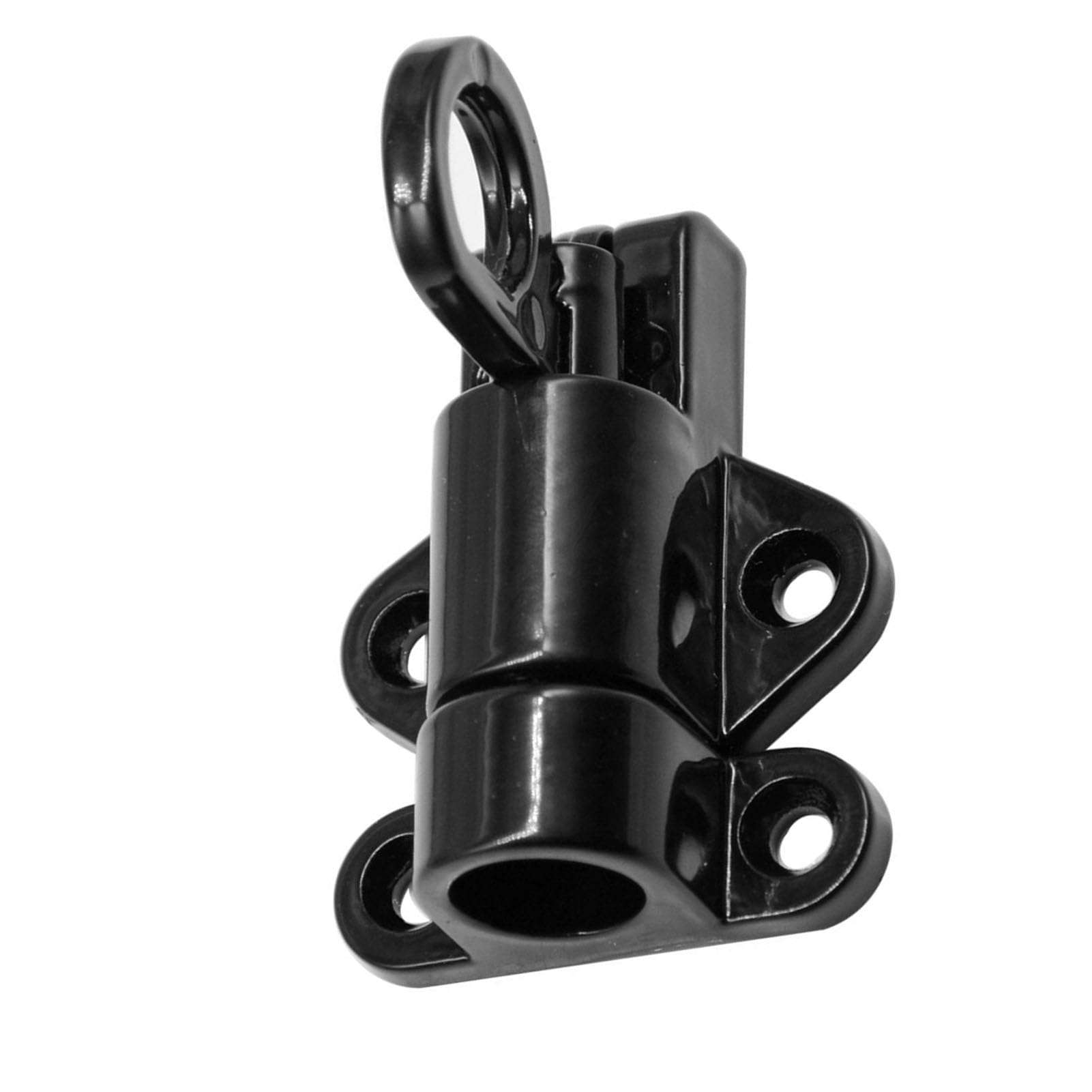 Aluminum Alloy Self Closing Door Bolt Slide Lock Gate, Resilient Spring Barrel Automatic for Home Security, Kitchen Cabinets Self Closing Door 6