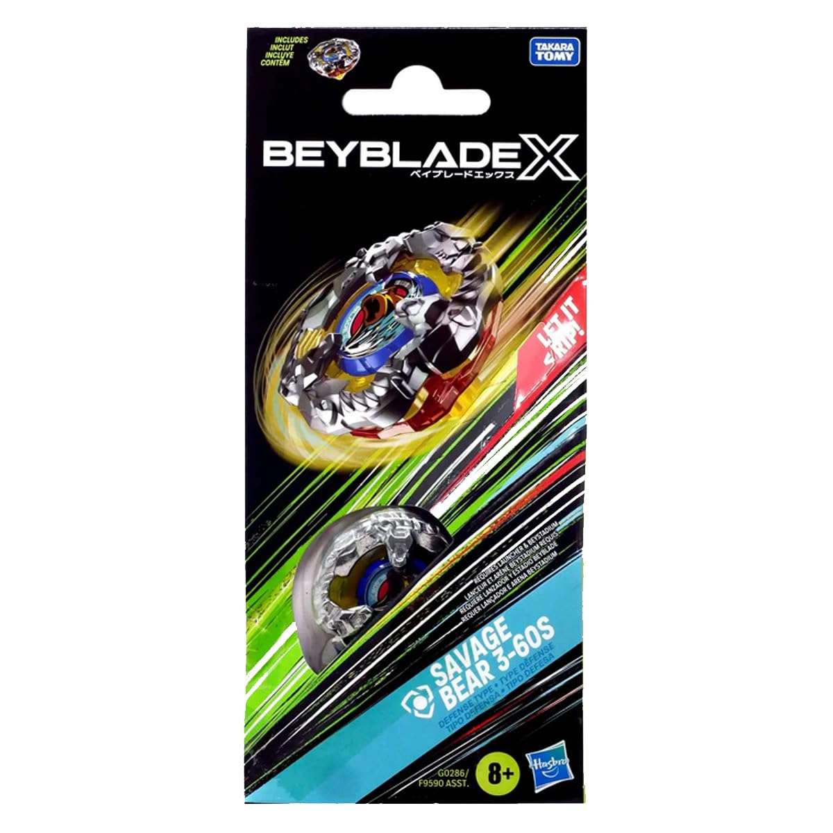 Beyblade X Booster Pack Savage Bear 3-60S 1