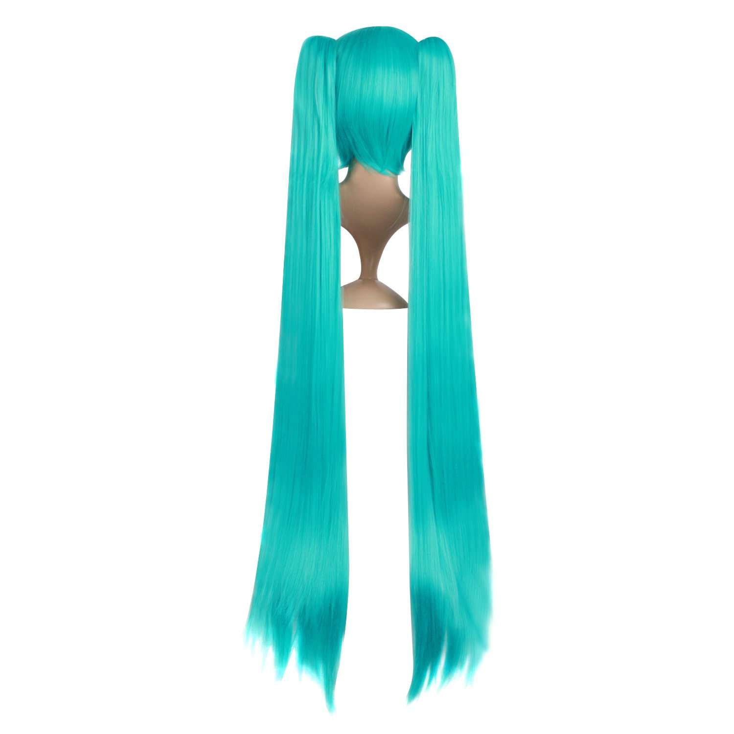 MapofBeauty 47Inch/120cm Fashion Long Straight Cosplay Wig (Mixed Cyan) 3