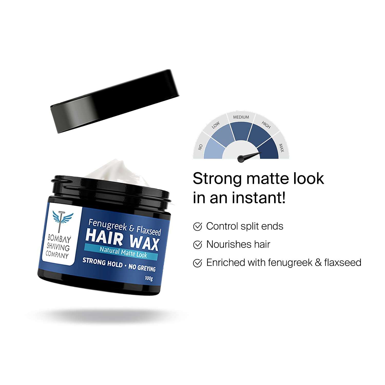 Bombay Shaving Company Father's Day Gift Kit | Veleno Perfume (30ml), Face and Body Wash (200 ml), Hair Wax (100gm) | Father's Day Gifts 3