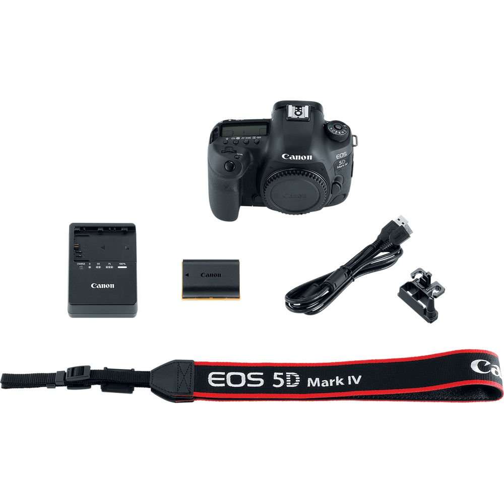 Canon 5D Mark IV DSLR Camera with Canon EF 24-105mm f/4L is II Lens, Auxiliary Panoramic and Telephoto Lenses, 32GB Memory + Bundle 4