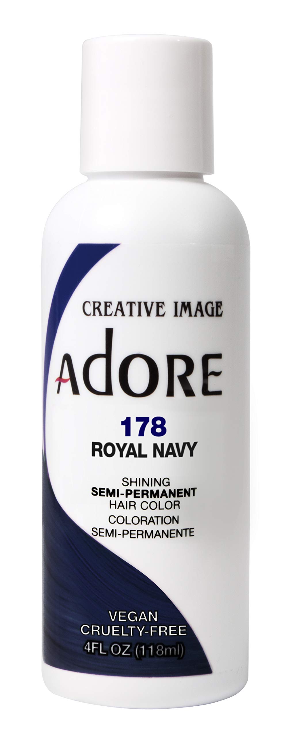 Adore Semi-Permanent Haircolor #178 Royal Navy 4 Ounce (118ml) (2 Pack) 1