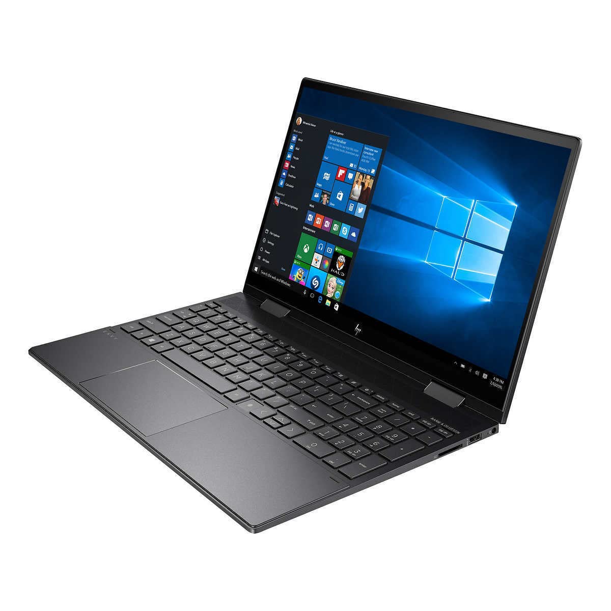 Newest HP Envy 2-in-1 Laptop 15.6 inch FHD Touchscreen 8-Core AMD Ryzen 7 5700U Radeon Graphics 32GB DDR4 2TB NVMe SSD WI-FI 6 Win 11 Pro Fingerprint Backlit Numpad Keyboard w/ 32GB USB Drive 6