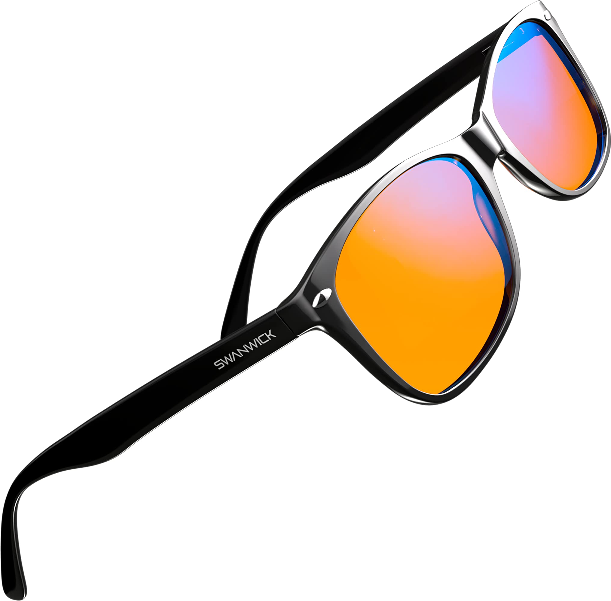 Swanwick Classic Night Swannies - Black, Small - Premium Blue Light Blocking Glasses for Gaming PC, Laptop, Smartphone Glare 1