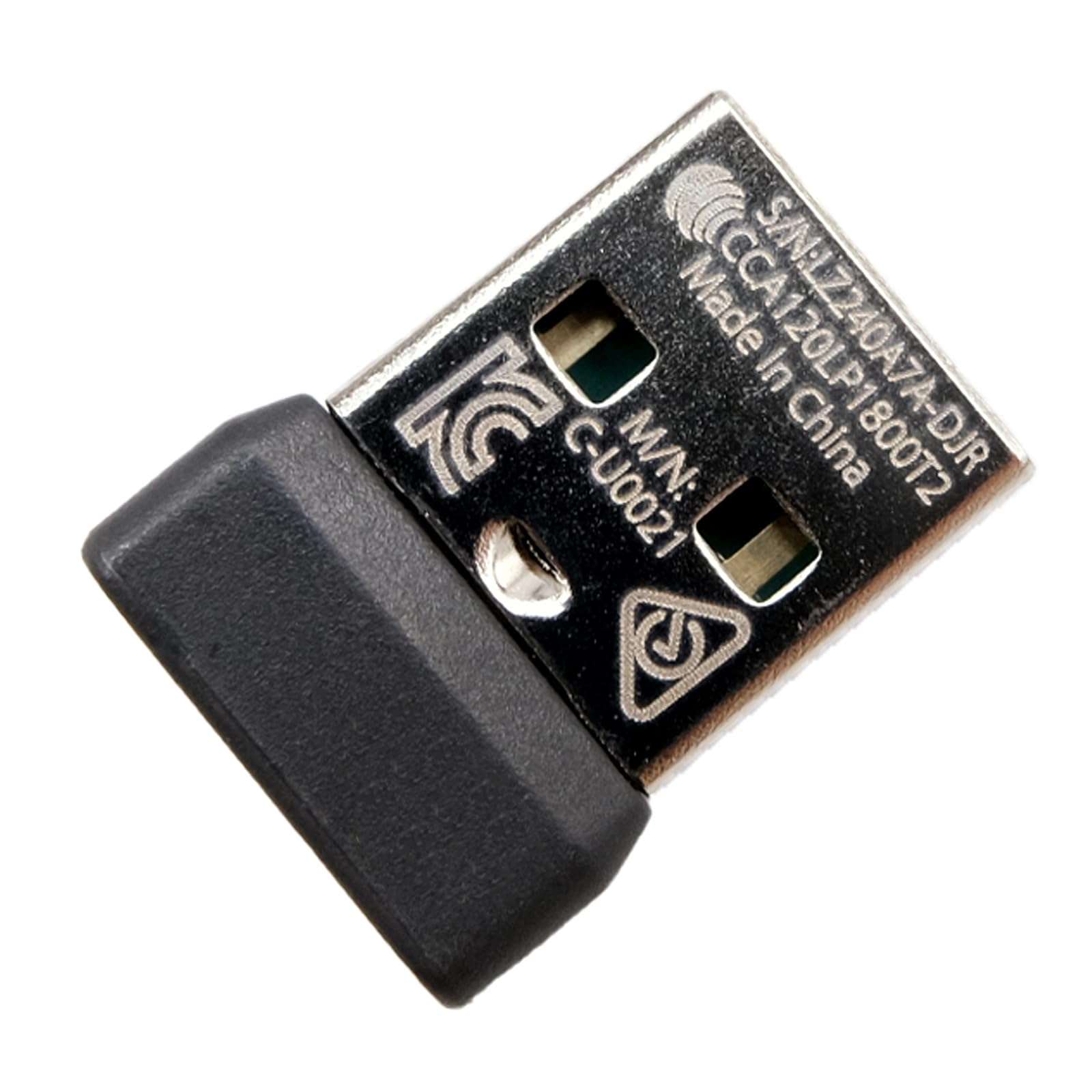 NoirVogel New USB Dongle Bolt Receiver for Mouse and Keyboard Compatible for Any Logitech Product That Display The Bolt Logo (Green Lightning Logo, Connects up to 6 Devices) 1