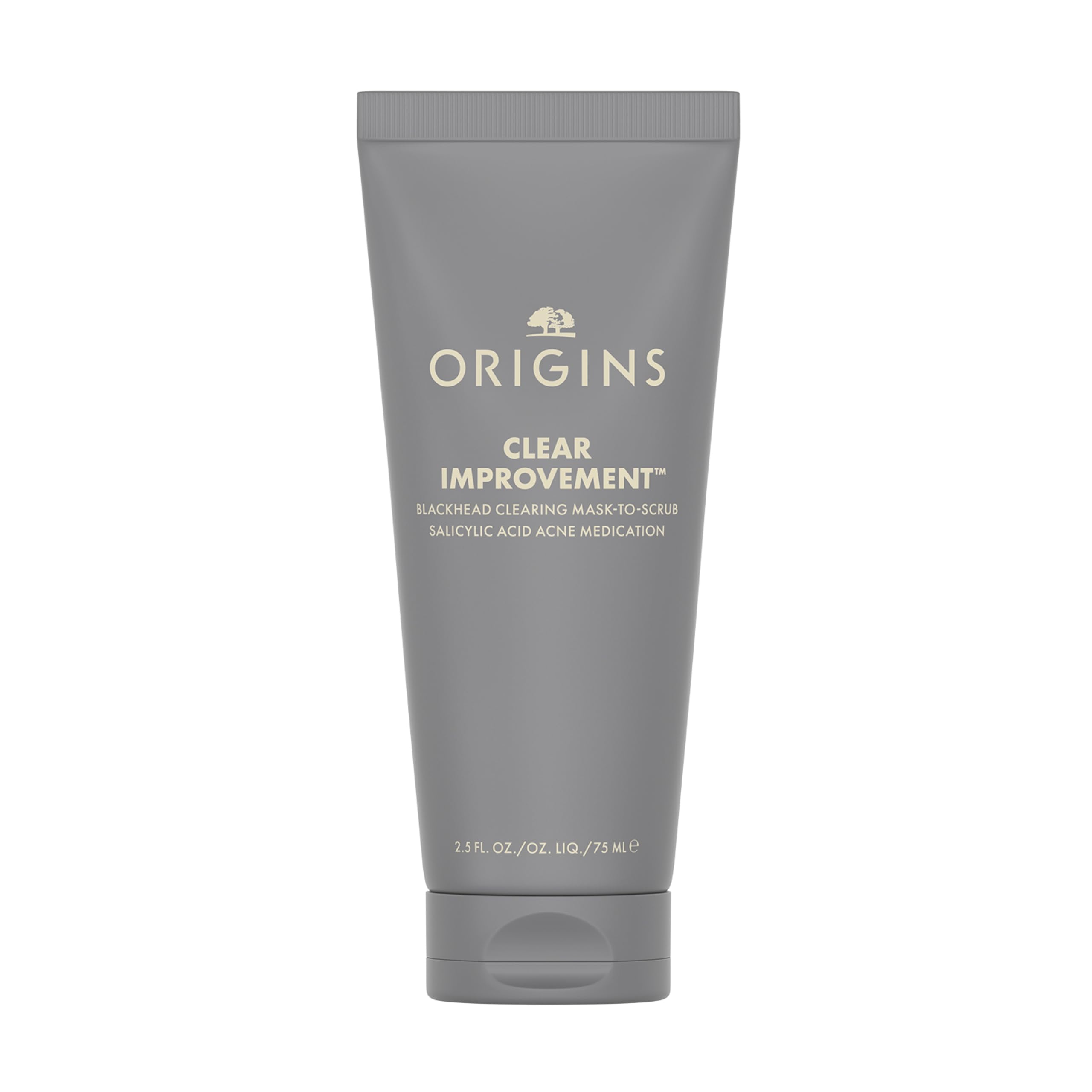 Origins Clear Improvement Blackhead Clearing Face Mask & Scrub | Reduces Blackheads | With Salicylic Acid & Bamboo Charcoal, 2.5 Fl Oz 1