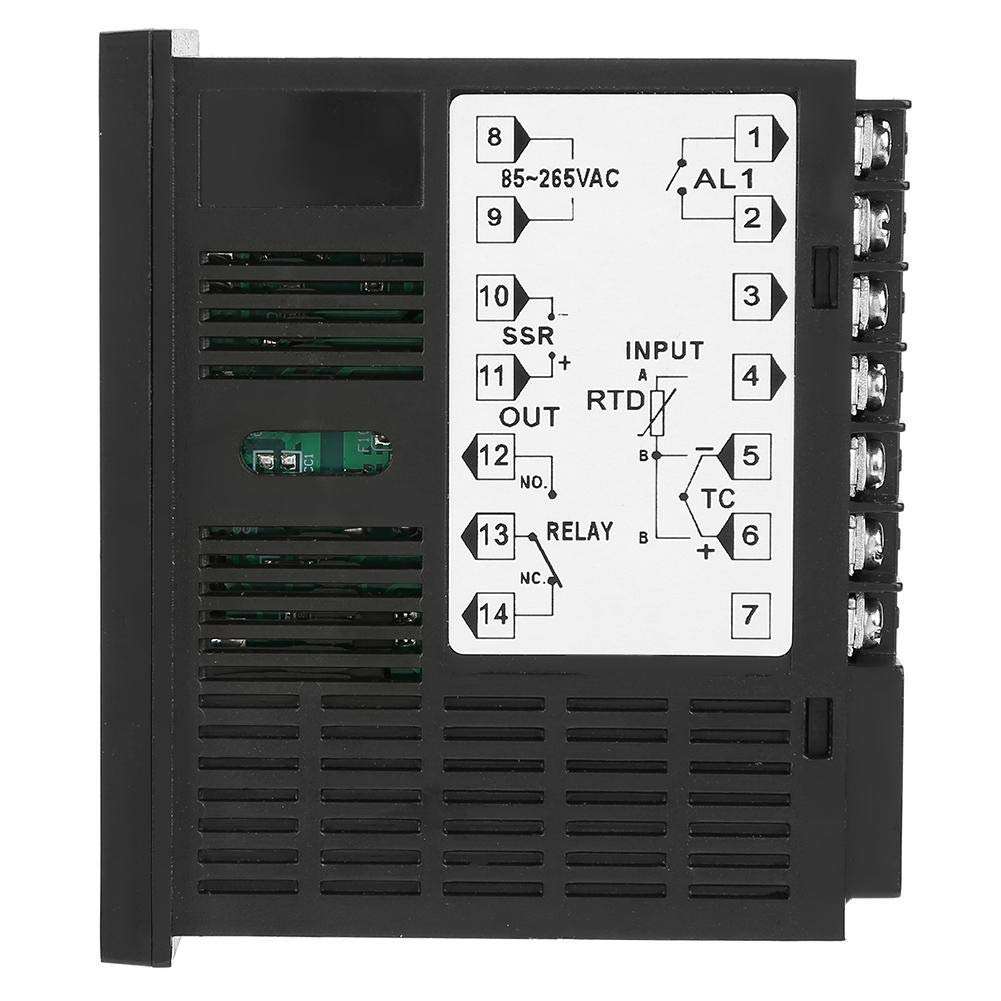 LONGJUAN-C Relay Temperature Controller, Digital PID Temperature Controller Thermostat Relay SSR Output Thermoregulator for Electric Power Food Incubators Ovens Equipment Relay Module 5