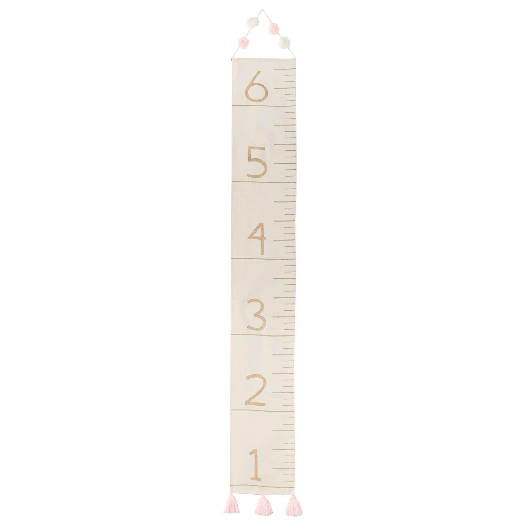 Mud Pie Milestone Growth Chart & Grey Pom Pink 1