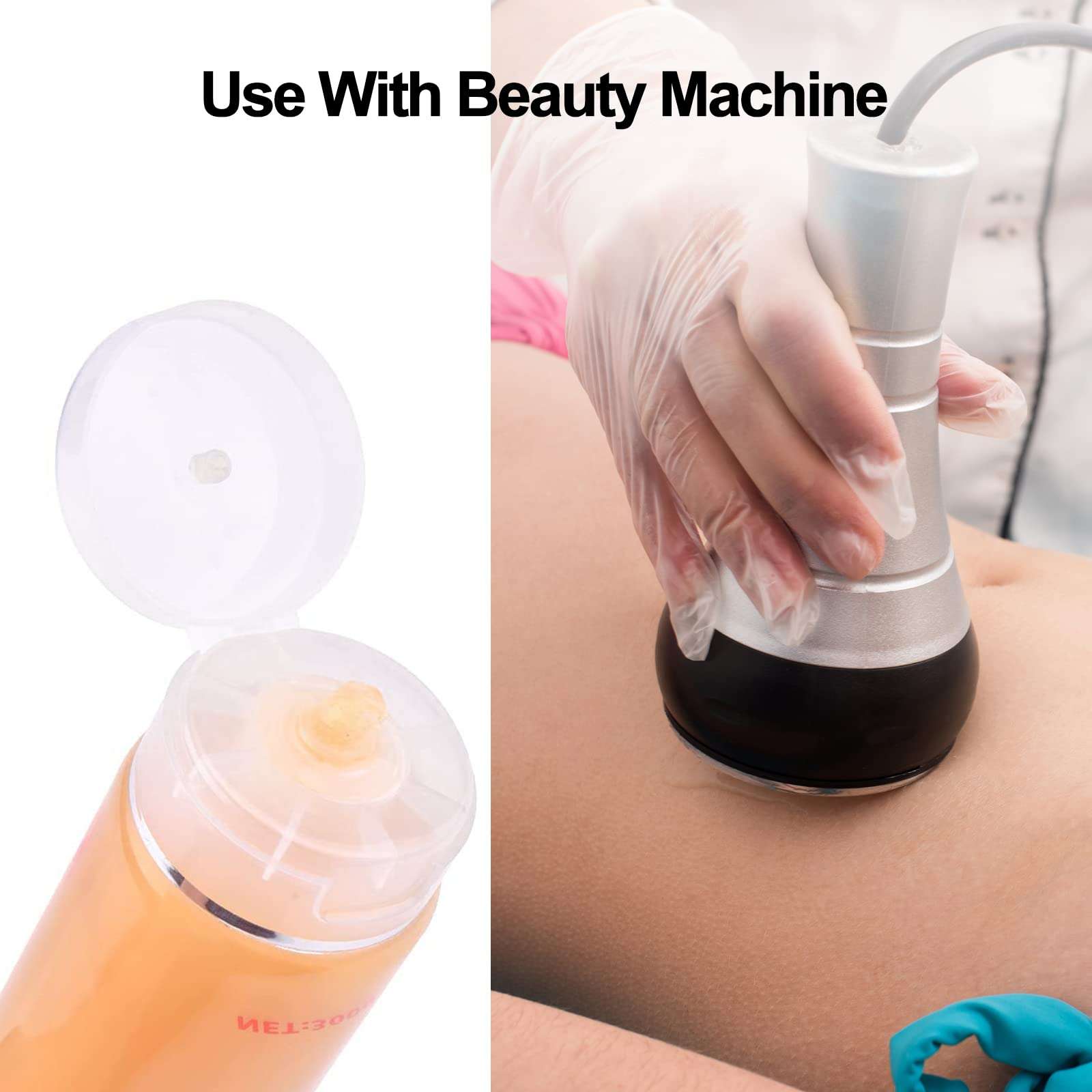 Elitzia 5 Pcs Gel for Body Facial Care Beauty Machine ETMCA (Gold Gel) 4