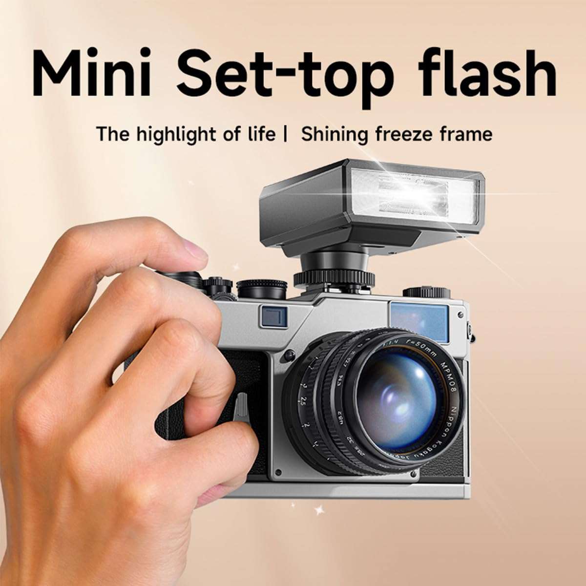 Mini Camera Flash GN12 CCT 5500K Manual Speedlight for Canon,Sony,Nikon,Fuji,Olympus,Pentax Camera. 3
