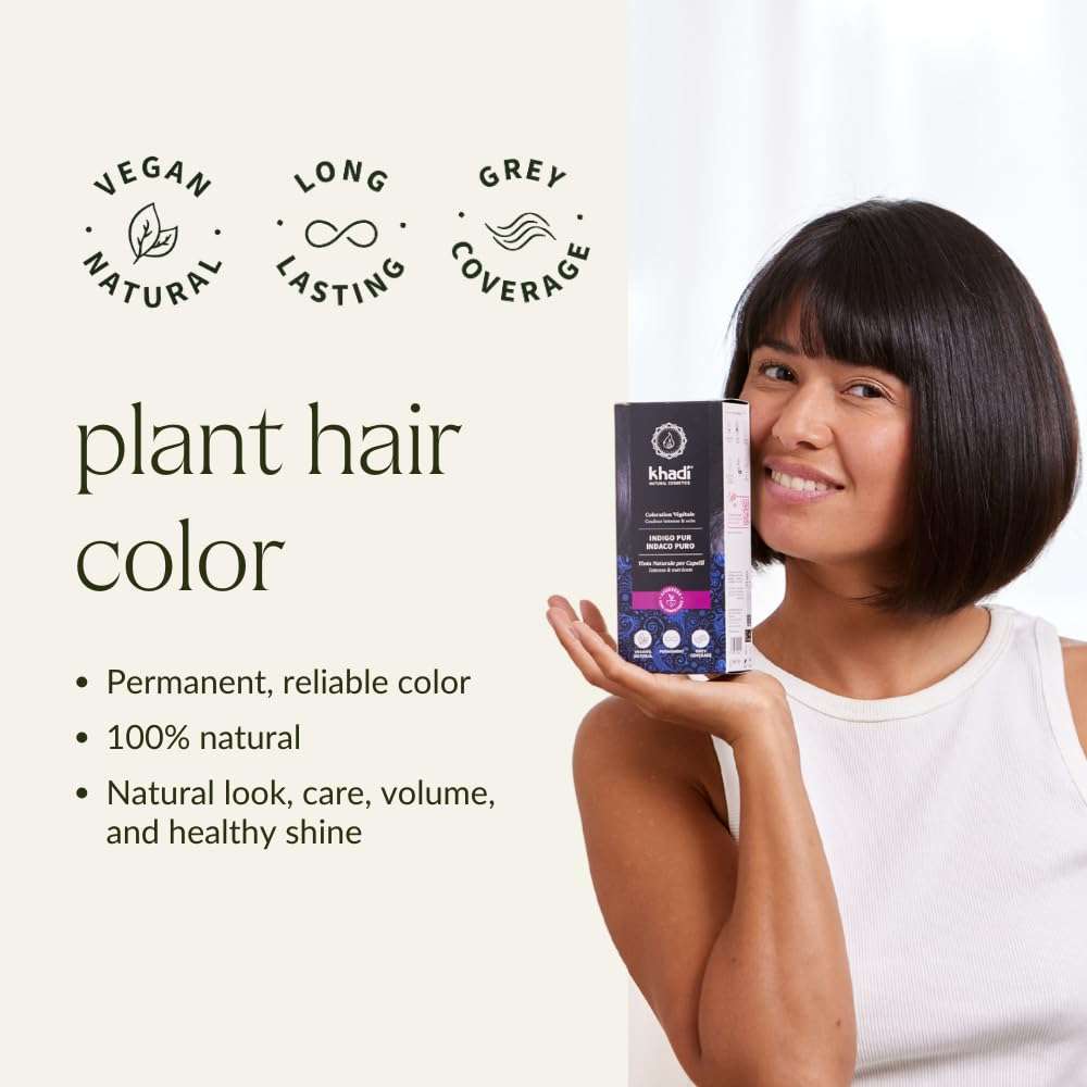 khadi Ayurvedic Natural Hair Color, 100% herbal, vegan, PPD & chemical free, certified natural cosmetics for healthy hair (CLASSIC RED, 1 Pack (1 x 3.5oz)) 3