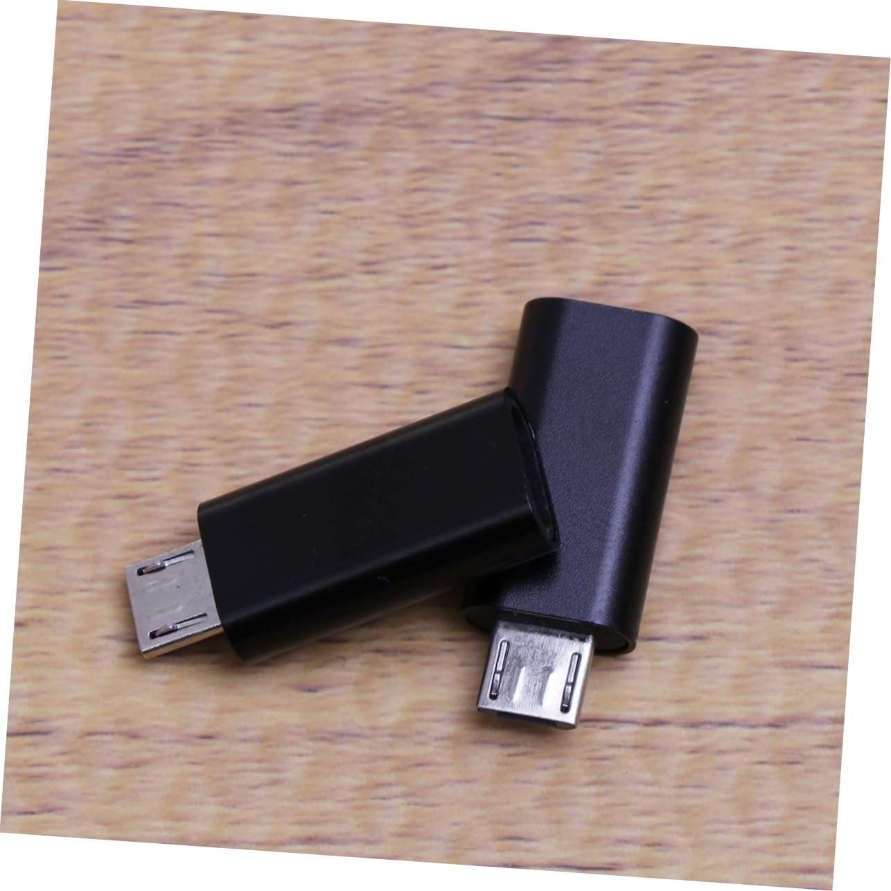 HOODANCOS 2 Pcs Pin Female Cable Micro USB Converter Connector for Smartphones Tablets Power Banks Black Easy Device Connectivity and Portability 4