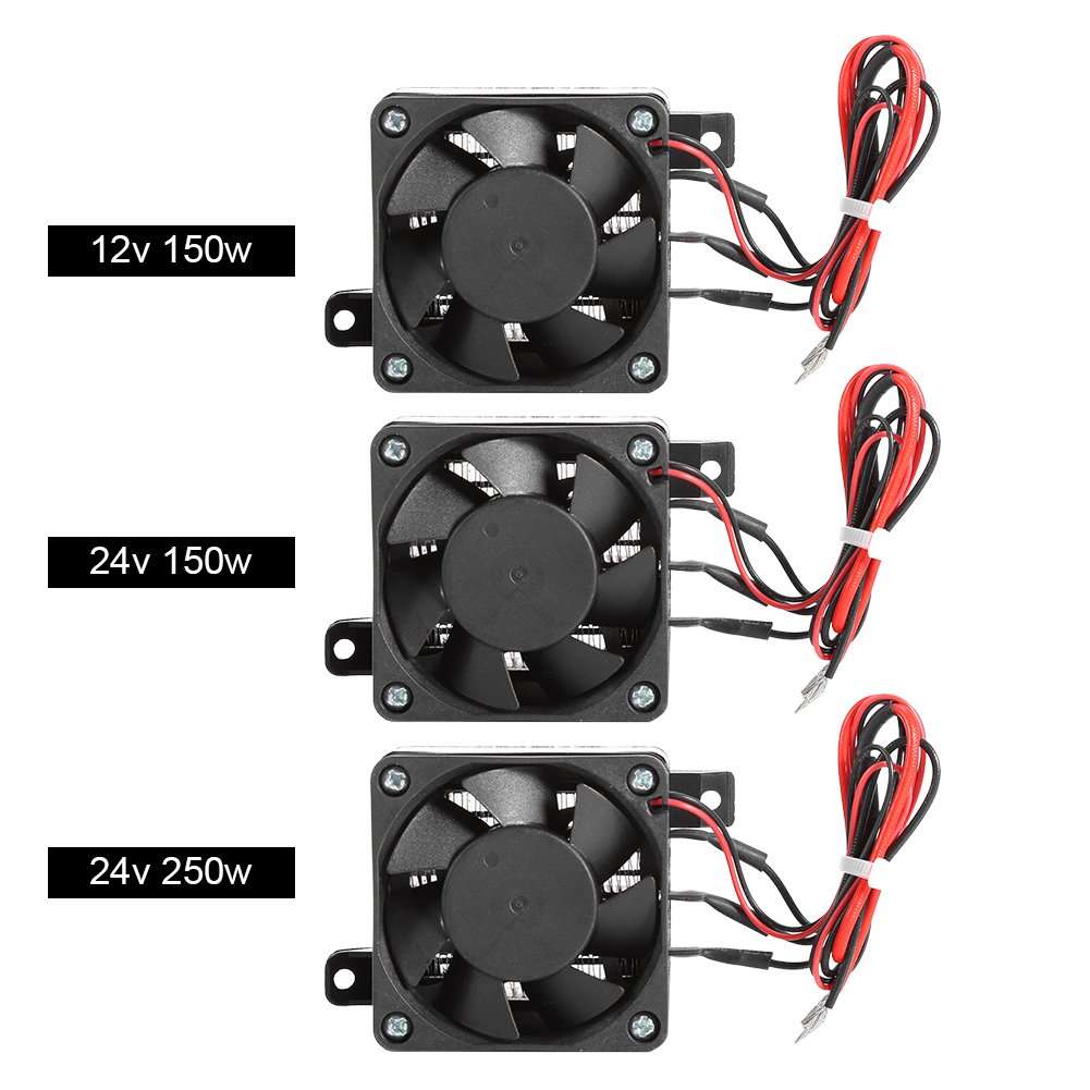 12/24V PTC Car Heater, Constant Temperature Small Space Heating Fan Mini Heater Incubator Temperature Heat Fans for Humidifier Air Conditioning (24V 250W) 5