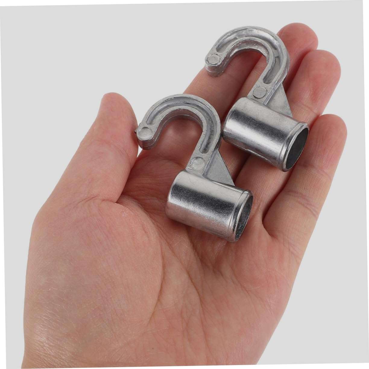 Gadpiparty 4pcs Aluminum Alloy Wardrobe Closet Rod Hooks Durable Hanger Hooks for Hanging Clothes Coats Belts Scarves Ideal for Modern Closet Organization 6