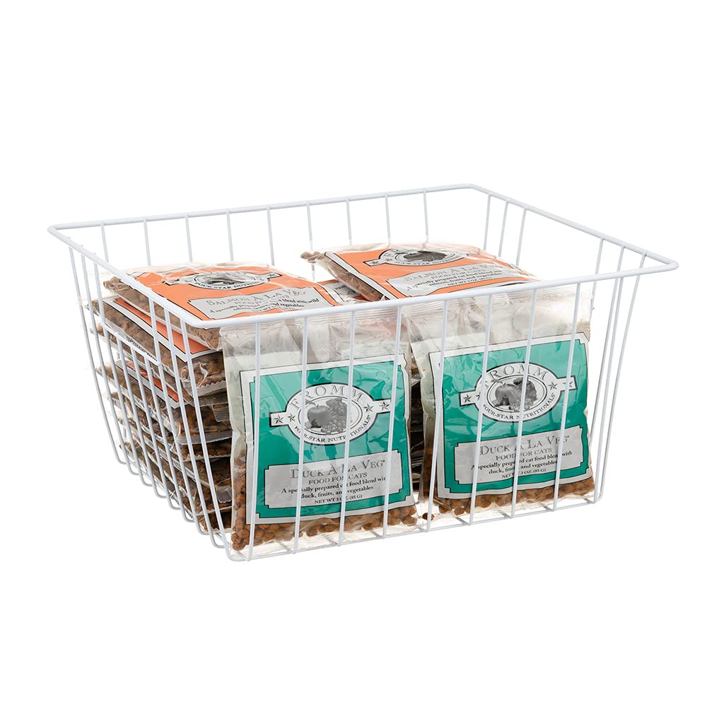 Y.Z.Bros Freezer Storage Organizer Baskets, Household Refrigerator Chest Organization with Built-in Handles for Cabinets, Pantry, Closets, Bedrooms 2