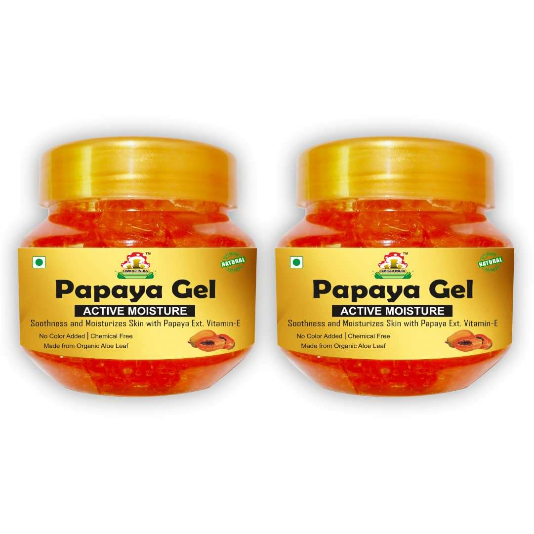 OMKAR INDIA Papaya Massage Gel Reduce Blemishes, Pigmentation, Dullness With Papaya 100g (2) 1