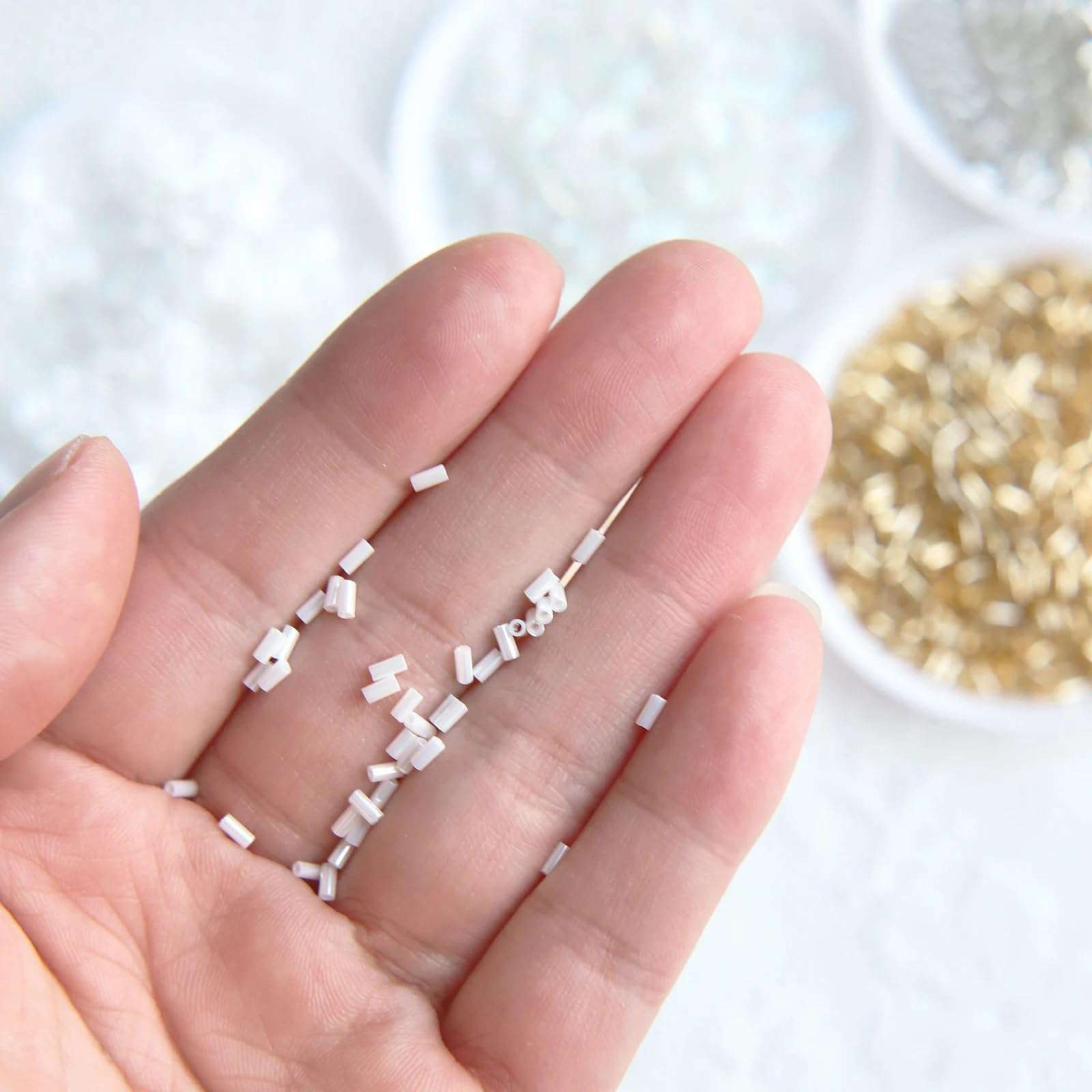 3mm/0.12" Miyuki Tube Beads, Doll Clothes Tube Beads in Smallest Size, Made in Japan, Craft Supplies, Pack of About 3 Grams (#3) 6