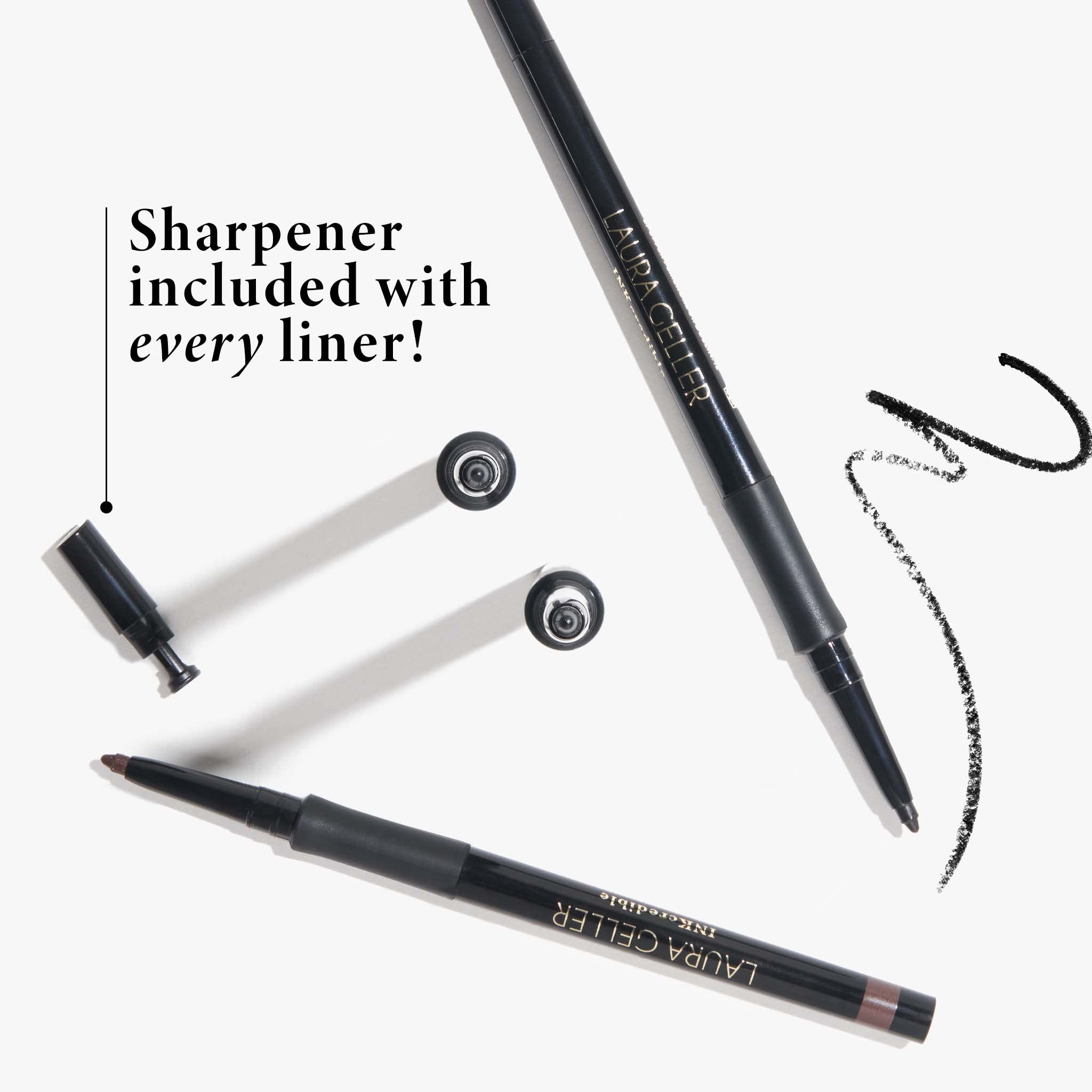 LAURA GELLER NEW YORK INKcredible Gel Eyeliner - Deep Purple - Waterproof Smudge-proof Eyeliner Pencil - Built in Sharpener 5