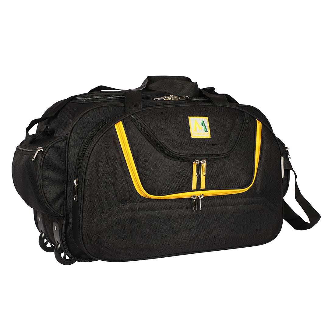 M MEDLER (Expandable) Duffel_Eagle-Black Duffel Strolley Bag 1