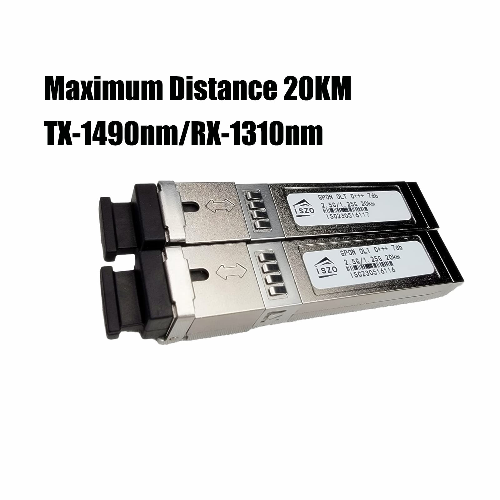iszo GPON OLT C+++,High Power 7dB+,SC Port,2.5G/1.25G 1490TX/1310RX,SMF PON Module,DDM,for ZTE FIBERHOME BDCOM and More GPON OLT (4) 3