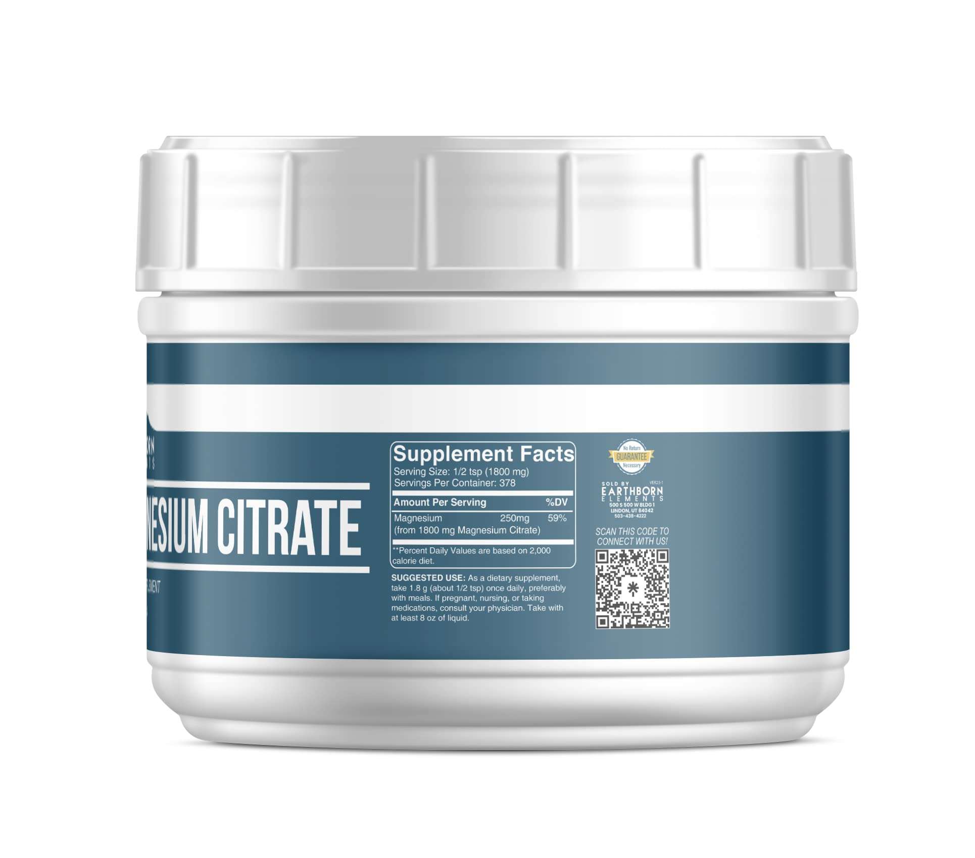 Earthborn Elements Vitamin C Powder and Magnesium Citrate Bundle, Various Sizes, Dietary Supplement, No Additives or Fillers 6