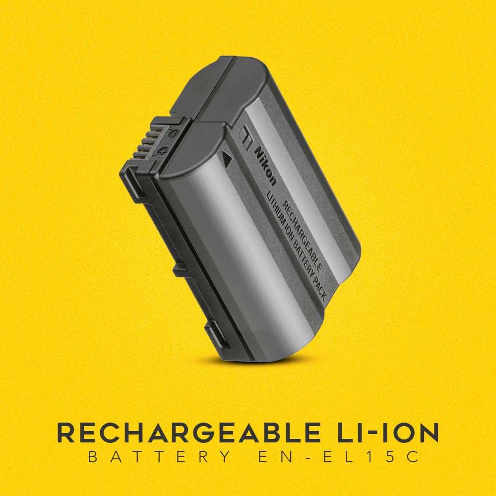 Nikon EN-EL15c Rechargeable Li-ion Battery Bundle with USB-C Charger with LCD Display for Nikon EN-EL15 Battery (2 Items) 4