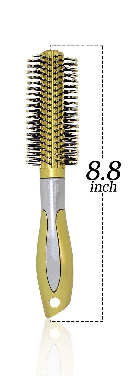 Leysin Latest Arrival Combo Of Round Hair Brush With Dryer For Saloon And Home Use Hair Accessories Hair Styling Tools For Men And Women 35 Gram Pack Of 1 (Hair Dryer with Round Hair brush M5) 3