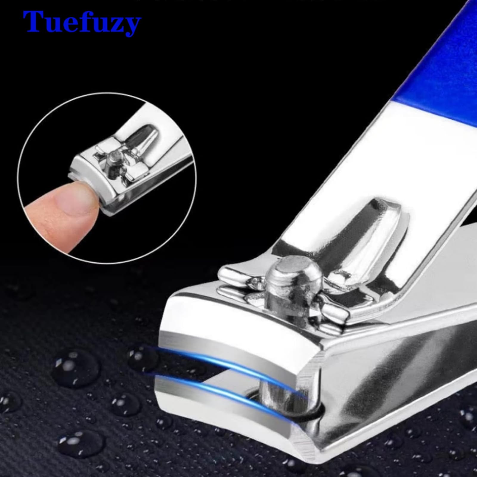 Tuefuzy 18 in 1 Stainless Steel Nail Manicure Set, Nail Care Kit, Manicure Kit, Womens Mens Grooming Kit, Professional Nail Clipper Set 5