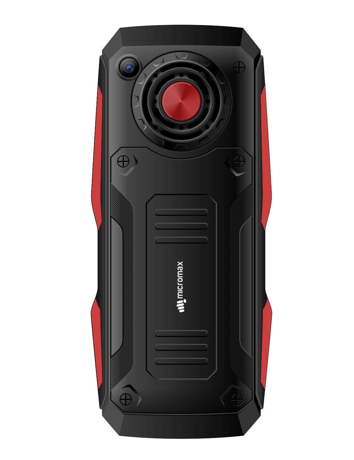 Micromax X516 (mAh 1750, Torch Blink on Call, Auto Call Recording) (Black + Red) 2