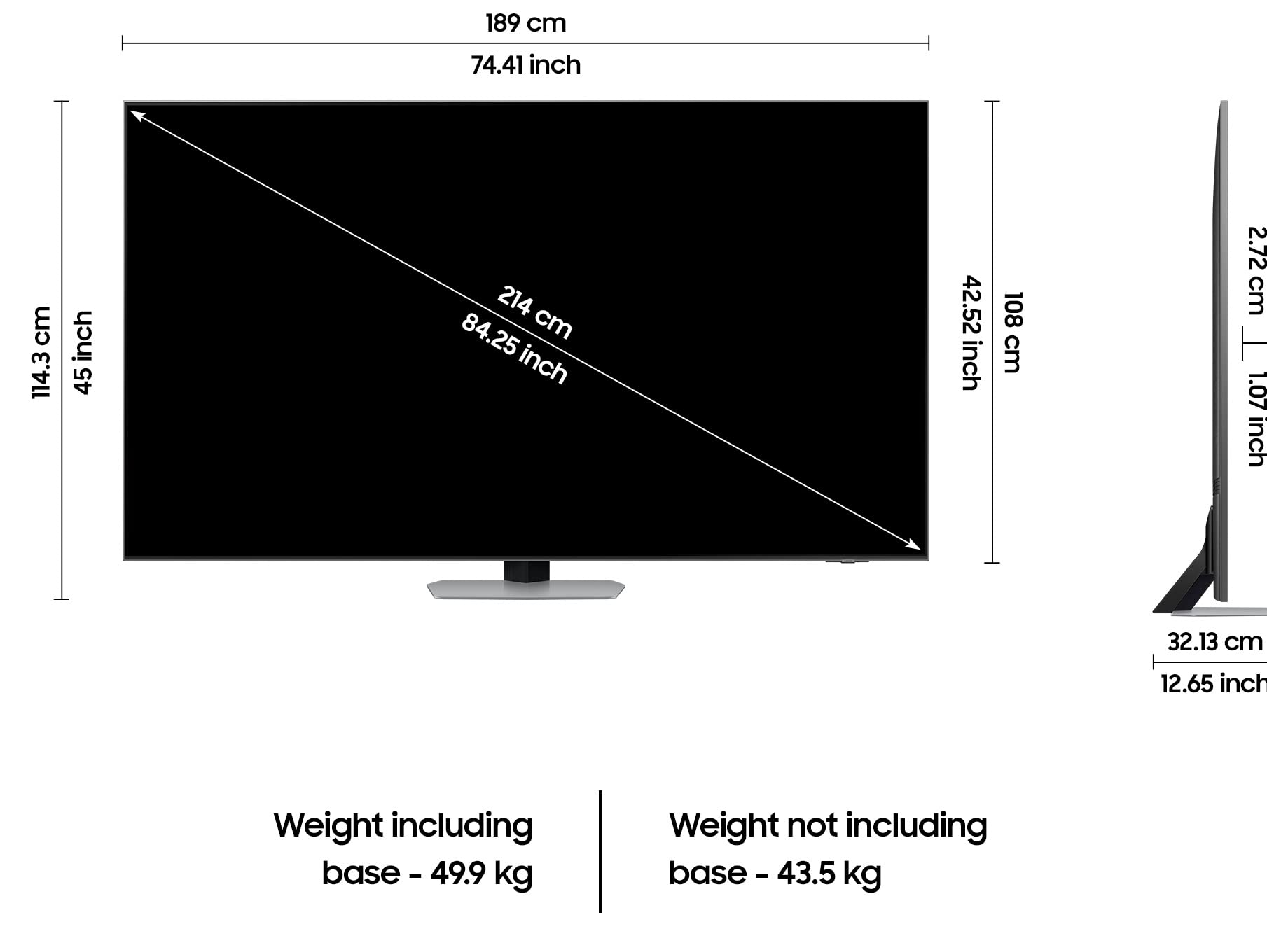 Samsung 214 cm (85 inches) 4K Ultra HD Smart Neo QLED TV QA85QN90CAKXXL (Carbon Silver) 5