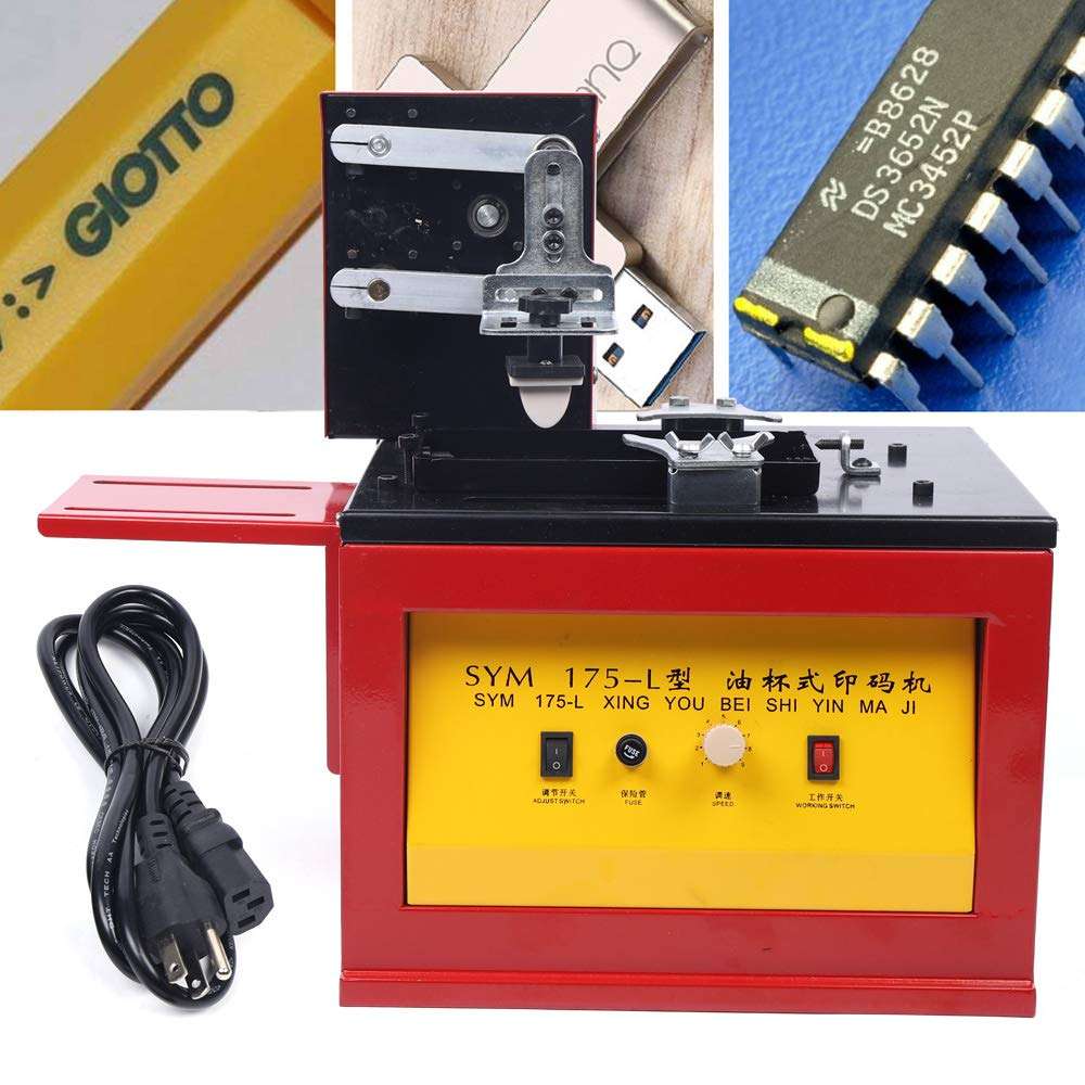 Electric Pad Printer Printing Machine for Logo, Trademark, Barcode, Batch, Date 3