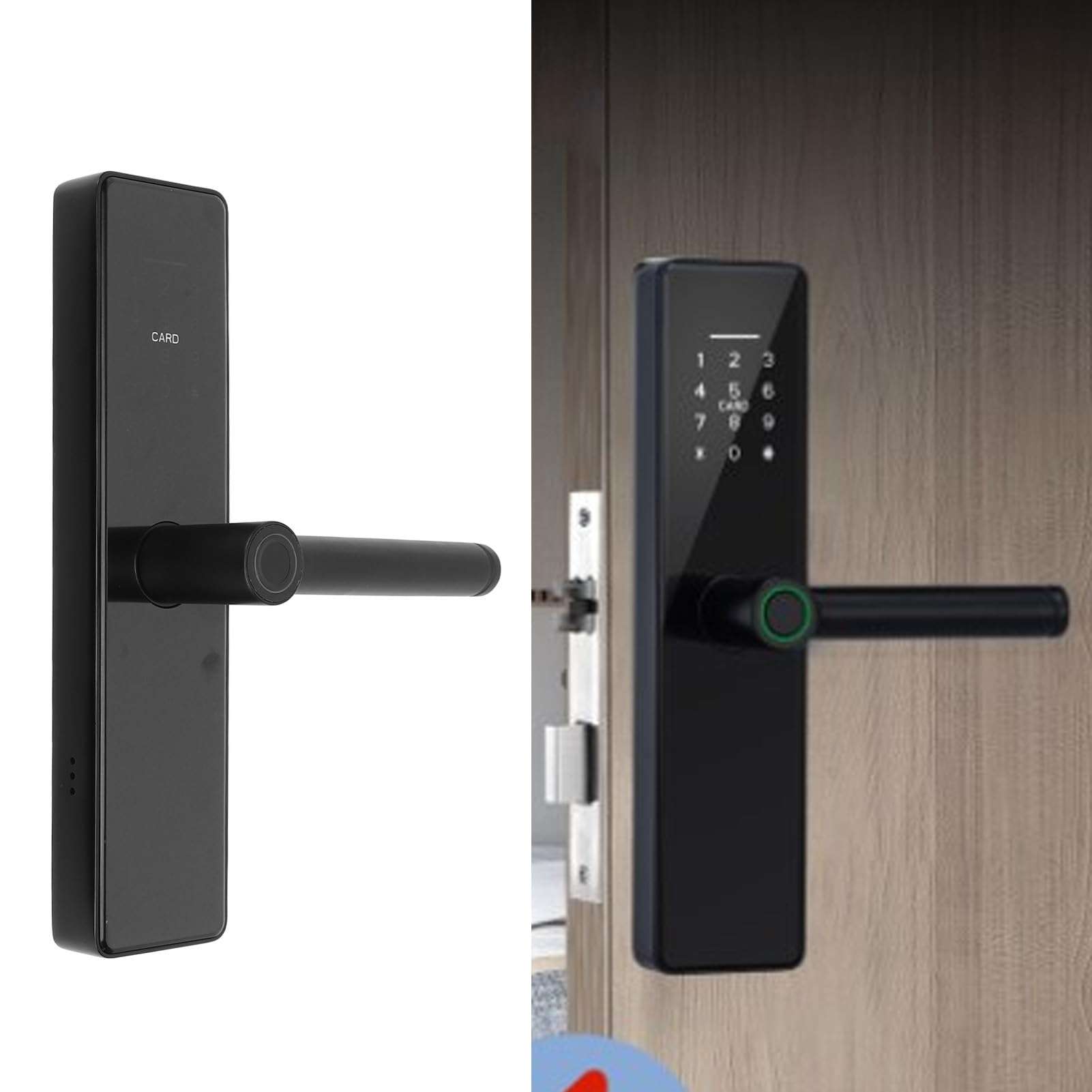 Smart Door Fingerprint Password Digital Lock with Keypad, Keyless Entry Door Lock with App Control for Home Apartment Hotel 3