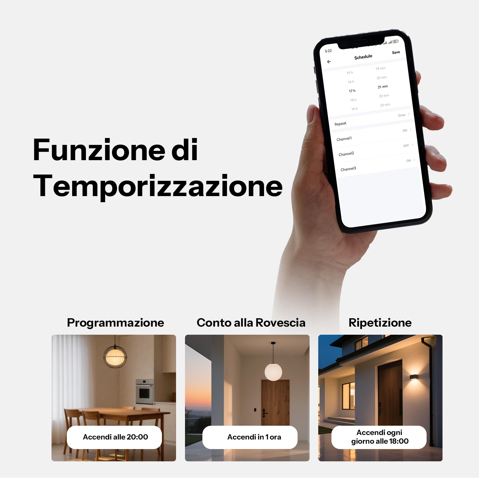 SONOFF TX Gen2 Smart Wall Touch Switch, 1-Channel 120-Type Panel, 2.4GHz Wi-Fi, eWeLink App Control, Matter Compatible, Works with Apple Home/Google Home/Amazon Alexa - T6-1C-120M 6