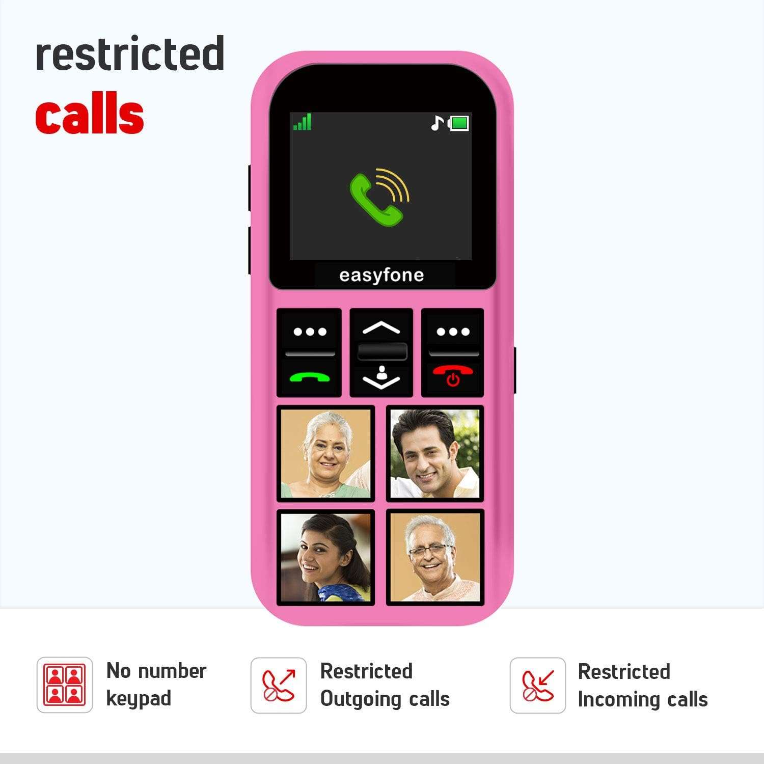 easyfone Star - Safety Device Cum Phone for Kids with SOS, GPS Tracking, Discreet Listening, Photo Dial, No Internet, 10 Days Battery Backup, Parental Control by Seniorworld 5