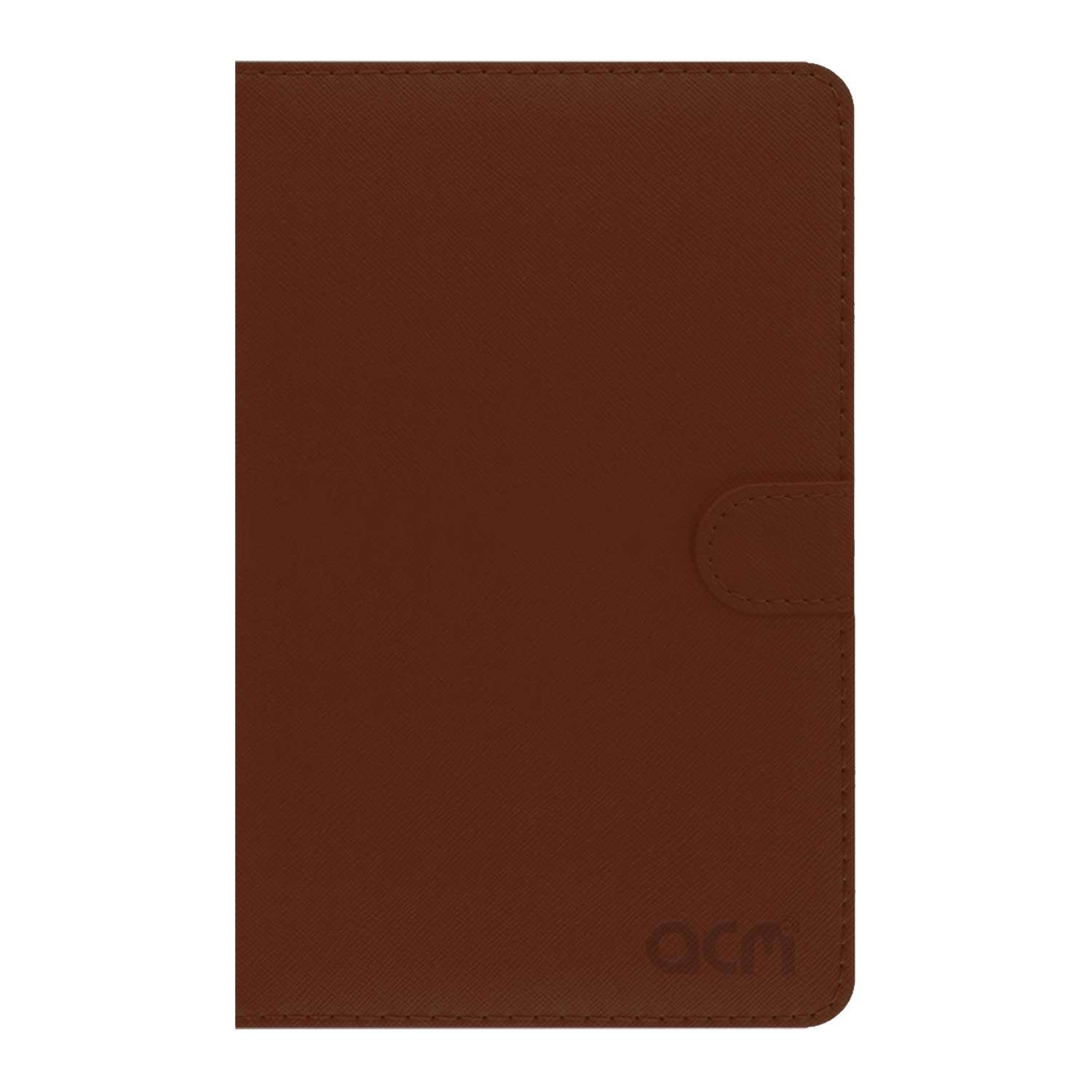 ACM Keyboard Case Compatible with Iball Andi 5k Infinito 2 Mobile Flip Cover Stand Direct Plug & Play Device for Study & Gaming Brown 6
