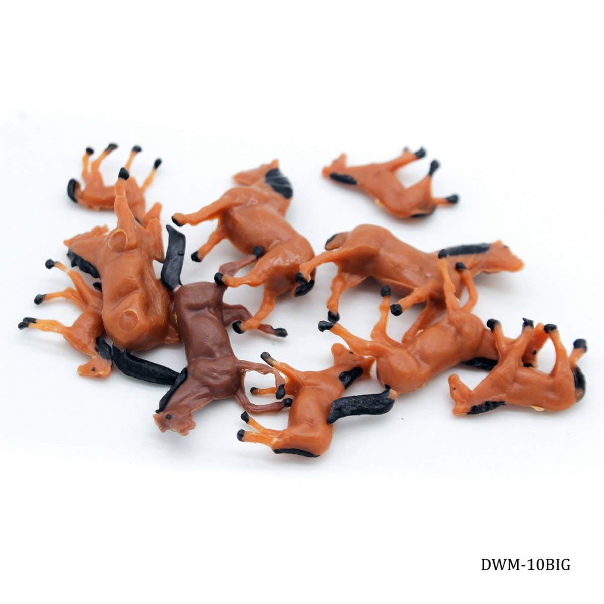 EKTA STATIONERY � Miniature Animals Tiny Figurines for Home Decoration (10 Hourse (Size: 2x2.5x0.5 cm)) 3