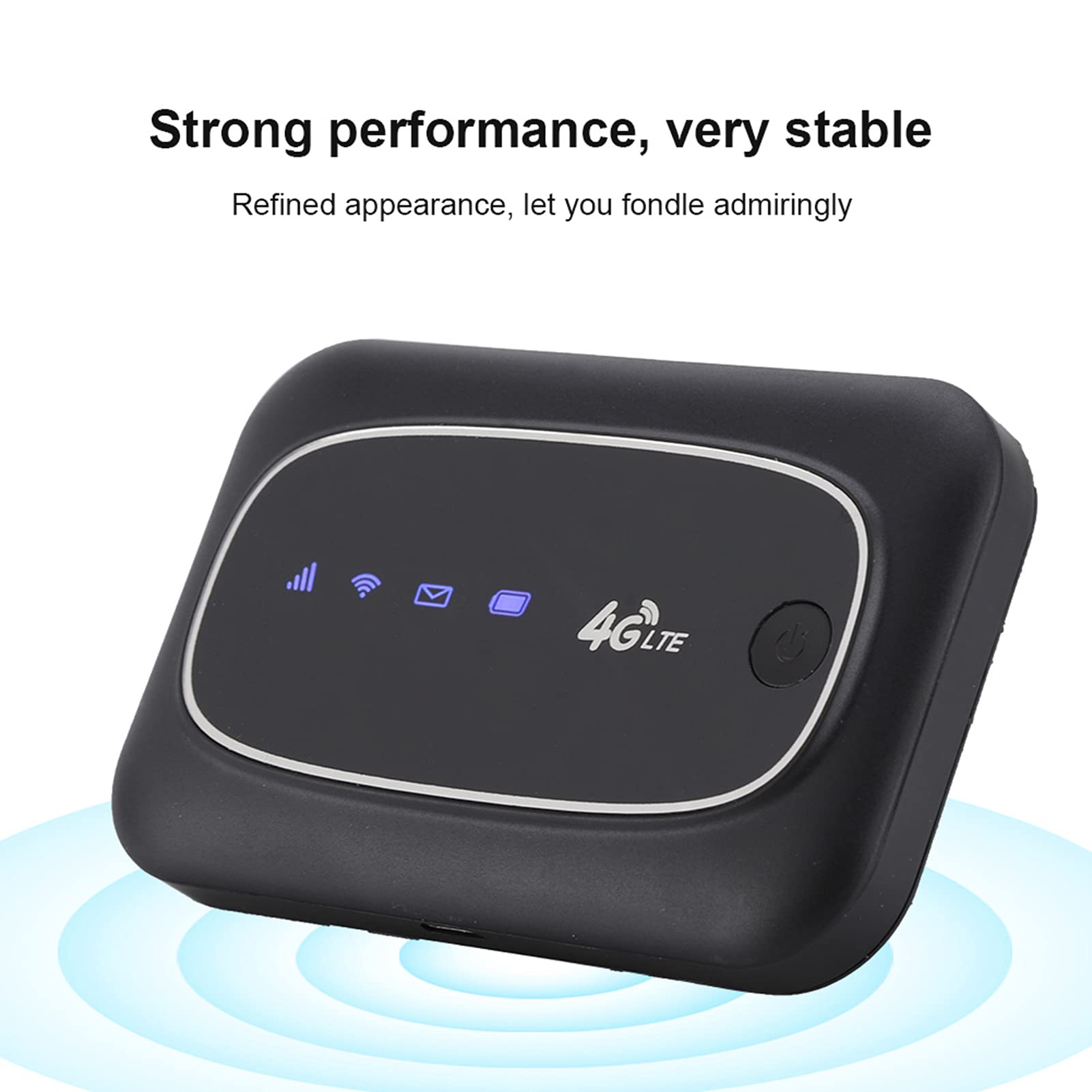 4G LTE Mini WiFi Router Black/White Mobile Router Portable Hotspot WiFi Modem (for Europe and Asia)(Black) 5