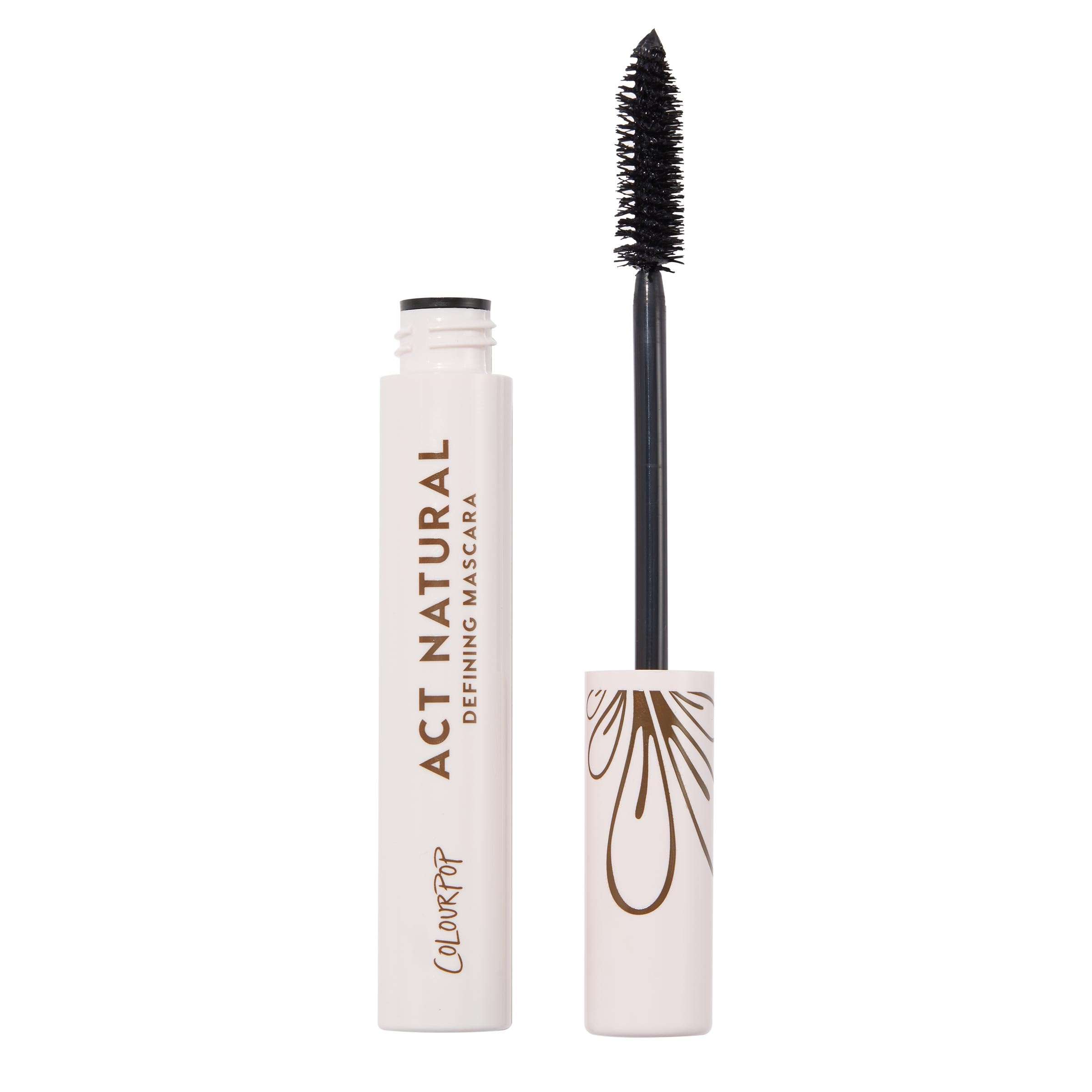 ColourPop Act Natural Defining Mascara - Clump-Free Black Mascara to Lift, Lengthen & Define Lashes - Made with a Soft, Flexible Brush - Black (0.3 oz) 1