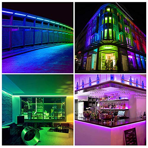BTF-LIGHTING WS2811 DC24V 32FT Addressable RGB LED Strip 600LEDs 100Pixels Dream Color Black PCB IP30 Non-Waterproof Works with Arduino/Respberry/etc Prevent Voltage Droping(No Adapter or Controller) 4