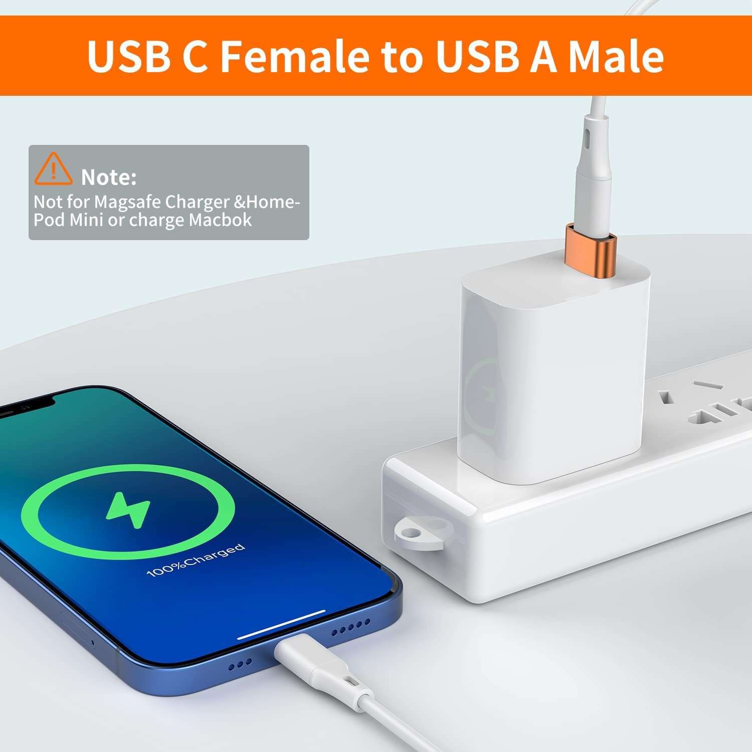 Etzin USB 3.1 Type C USB C Female to USB Male Adapter USB-C Female to USB Male, USB Type C Female to USB OTG Adapter Data Transfer Adapt etc. (Pack-of-4, Golden) 3